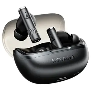 boAt Nirvana Zenith Pro (2025), 50dB Hybrid Adaptive ANC, Spatial Audio, Hi-Res Audio LDAC, 6Mics AI-ENx, 80 Hrs Battery, Bluetooth Earbuds, TWS Ear Buds Wireless Earphones with mic (Velvet Grey)